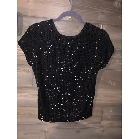 black sequin top Saks off 5th epic New York - Picture 5 of 7